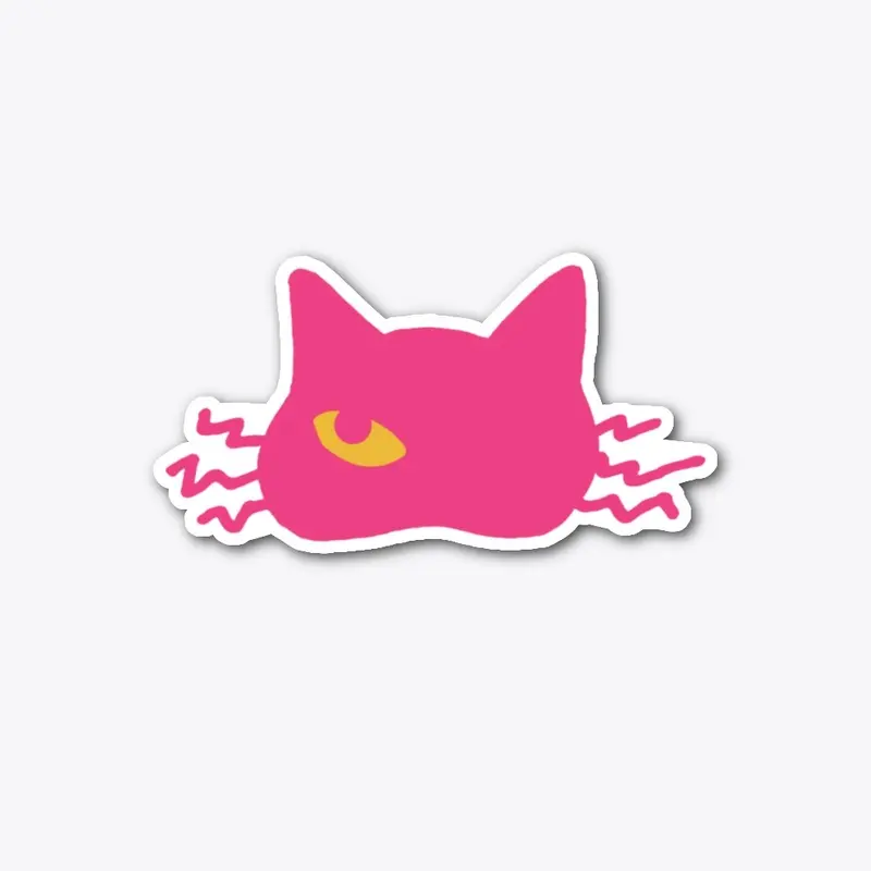 Scruffy's Pink Sticker